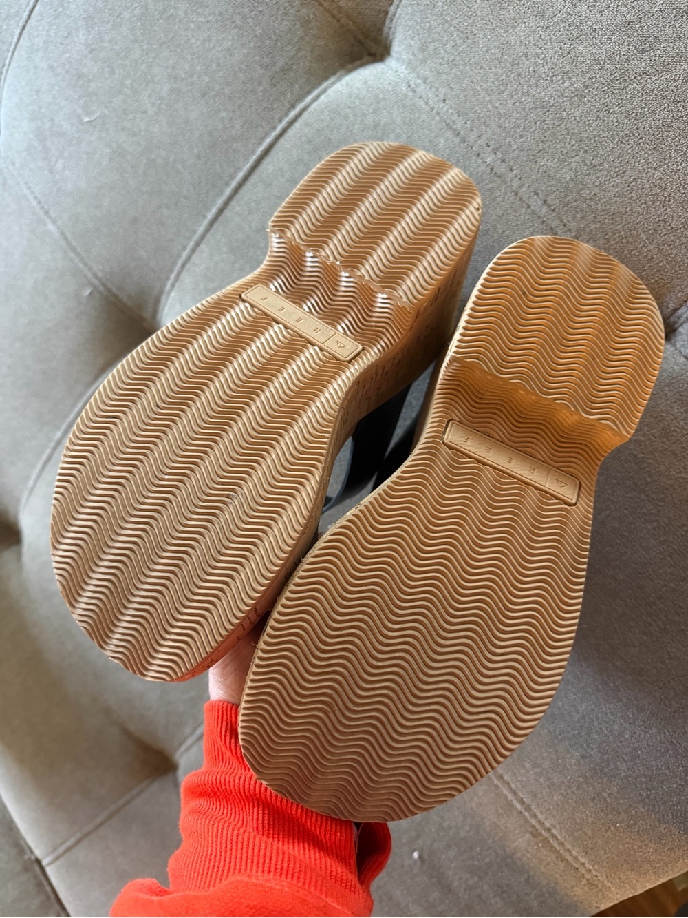 Reef Black Ibiza Wedge Sandals - Picture 6 of 6